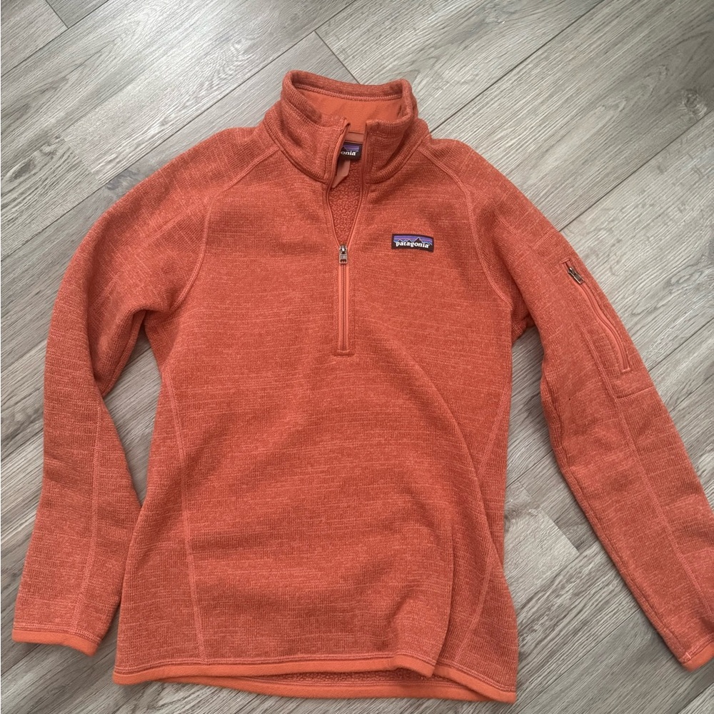 Patagonia Vibrant Orange Fleece Pullover